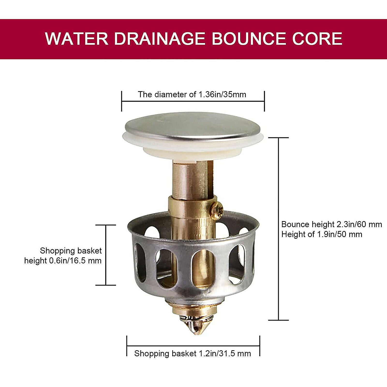Universal Wash Basin   Drain Filter   Up Bathroom Toilet Sink Drain Plug