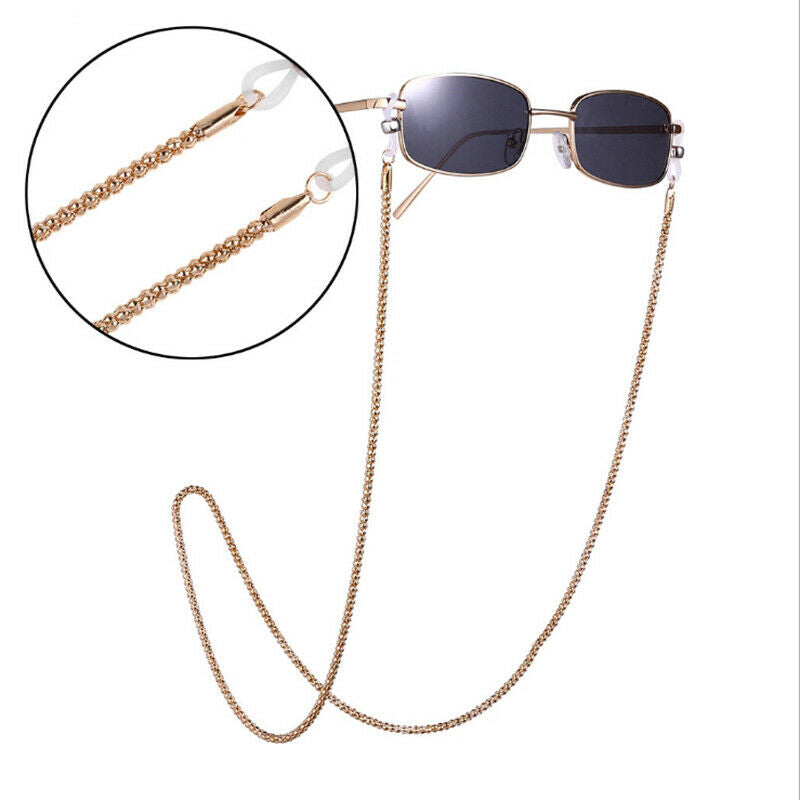 New Metal Cord Glasses Strap Golden Fashion Men Women Reader Sunglasses ChaiH Xz