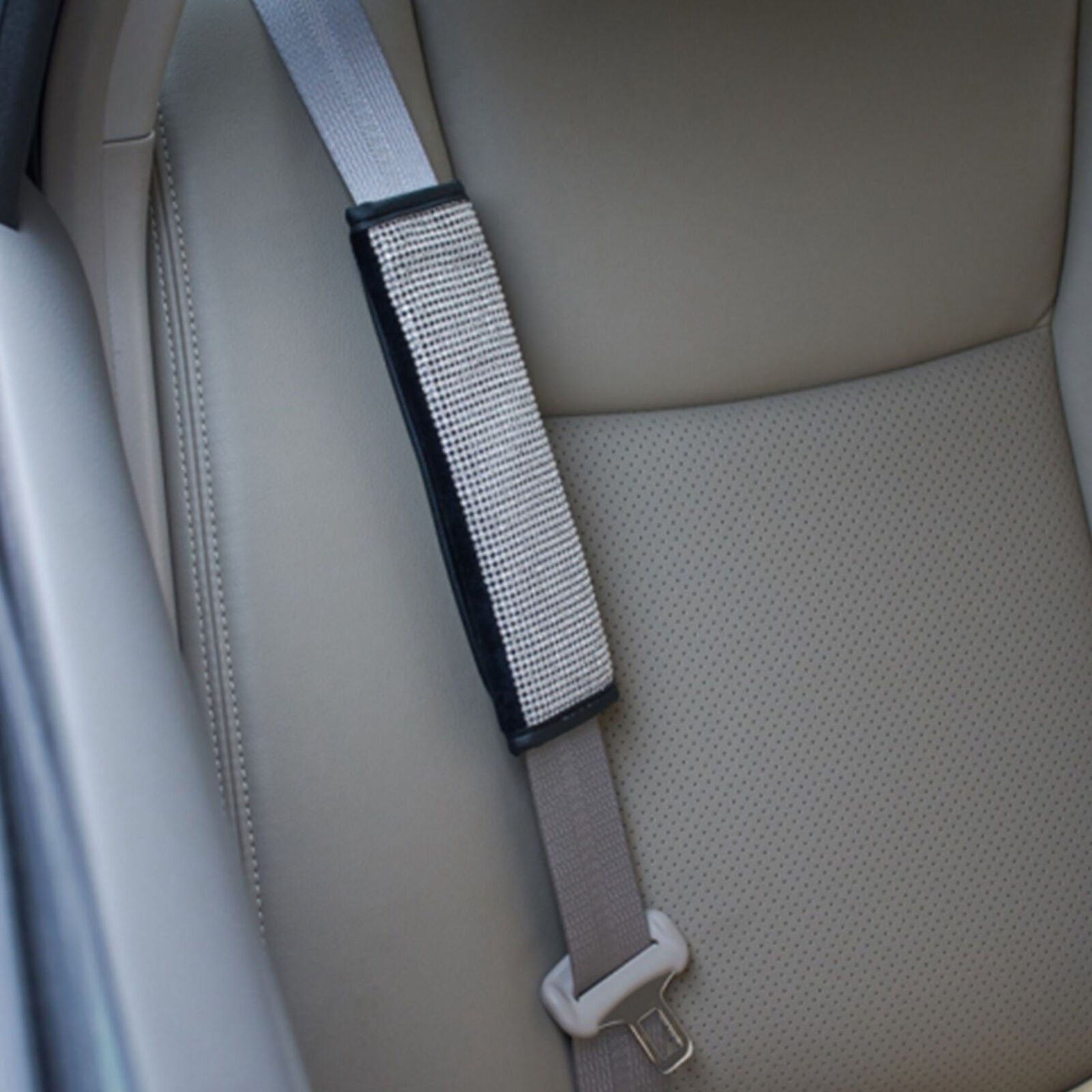 Diamond Bling Auto Seat Belt Cover & Handbrake Cover & Shift Gear Cushion Car