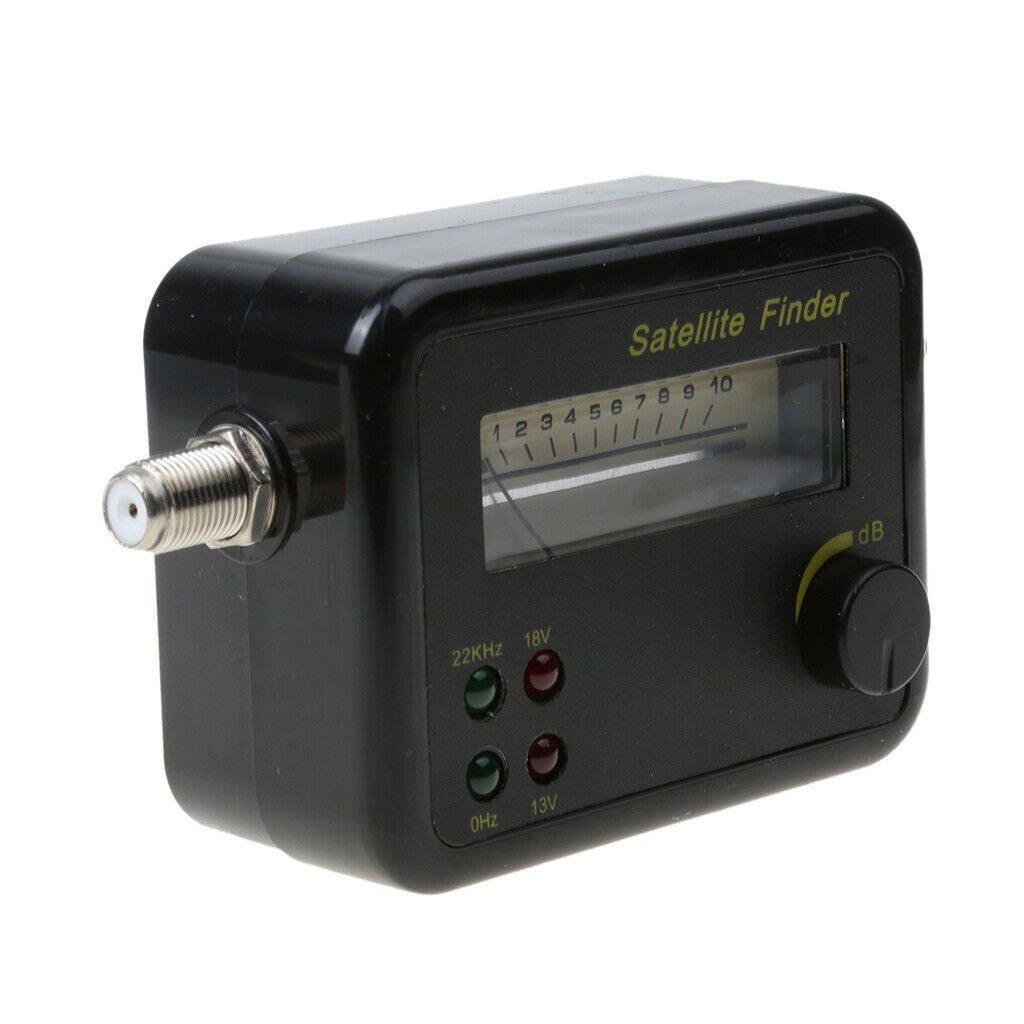 Satellite Finder Signal Meter for Flat Alignment with Illuminated