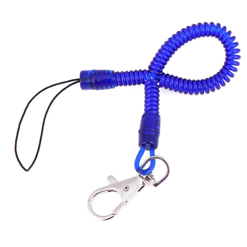 2X Retractable phone spring elastic rope security tool anti-lost keychain.l8