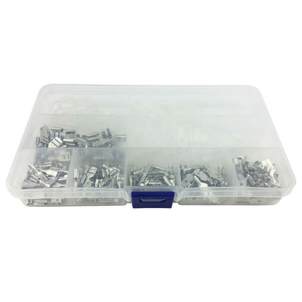 285x Crimp Terminals Spade Connectors Male Female Wire Insulated 2.8/4.8/6.3 Kit