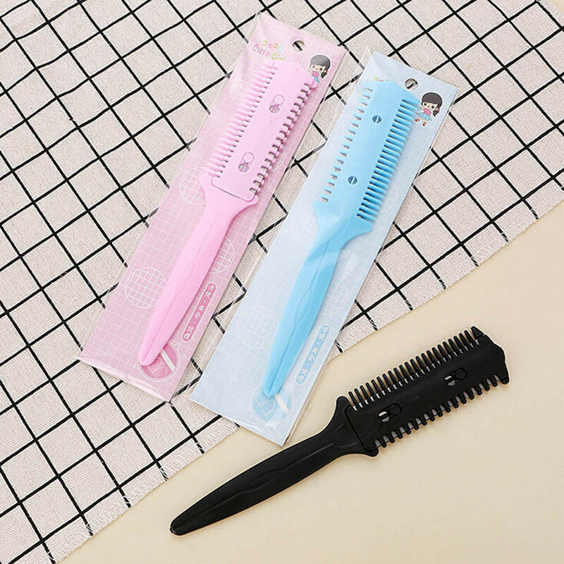hairdressing tool barber scissor hair cut styling razor magic blade comb .l8