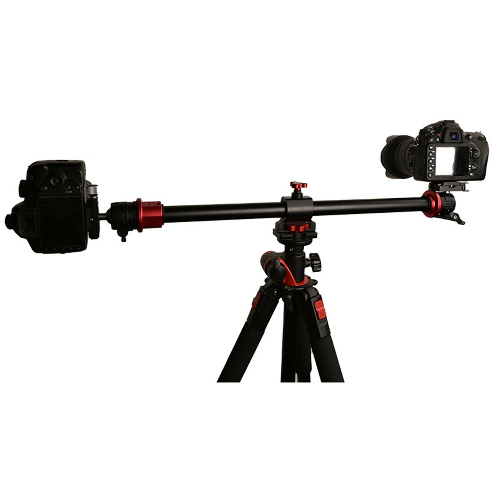 50cm 20" Aluminum Double End Tripod Cross Arm Horizontal Rod Extension Pole