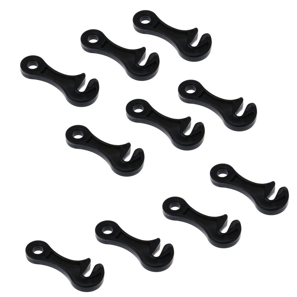 10pcs Plastic Tent Awning Cord Rope Fastener Guy Line Tensioners
