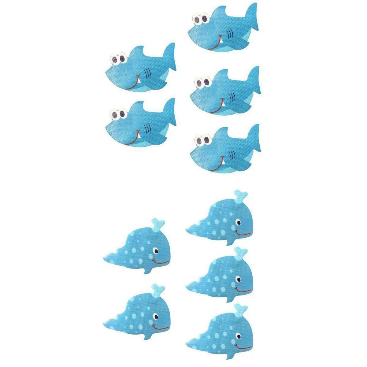10 Pieces Adorable Room Stickers Anti-skid Washroom Decals For Bathroom