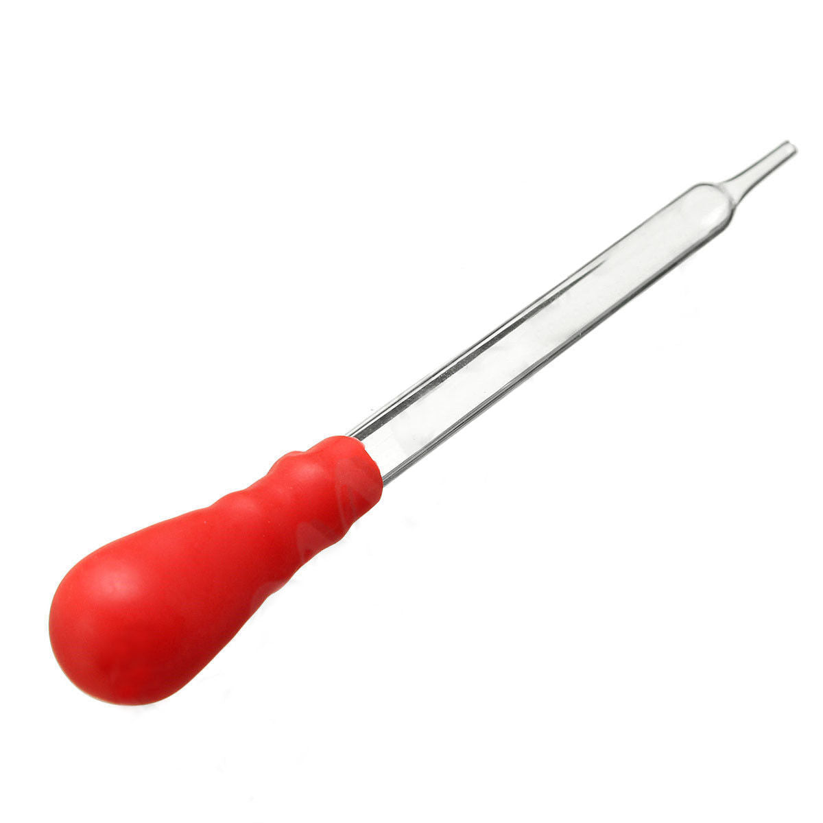 12Pcs Glass Medicine Laboratory Dropper Red Rubber Head Pipette Pipet 5ml