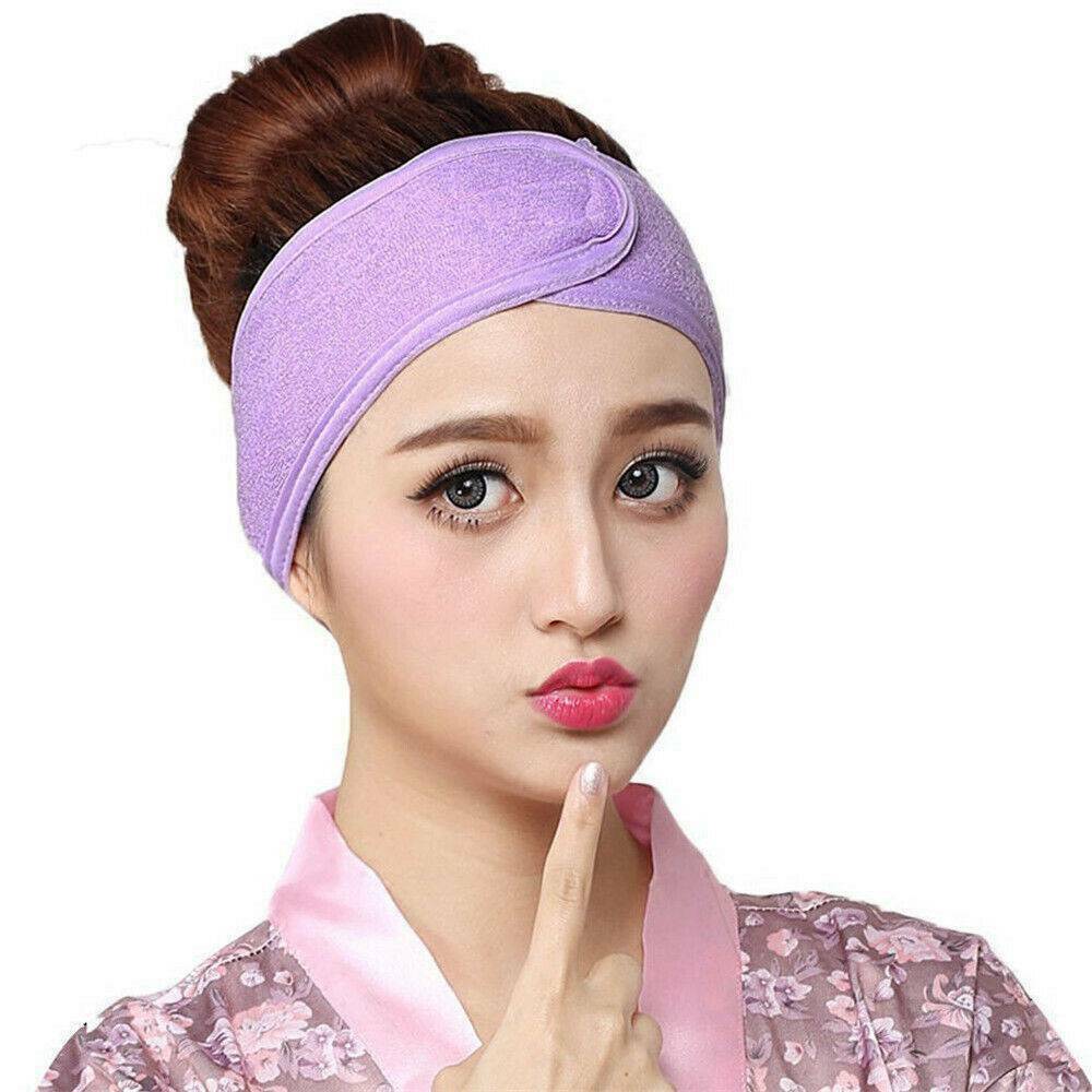 Women Soft Towel Hair Band Wrap Wide Headband Spa Bath Shower Yoga Sport Make Up