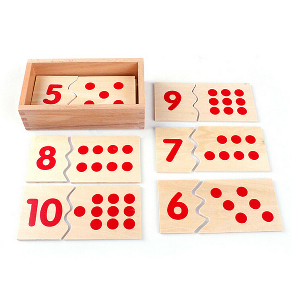Kids Wooden Montessori Educational Mathematics Family Set Teaching Material
