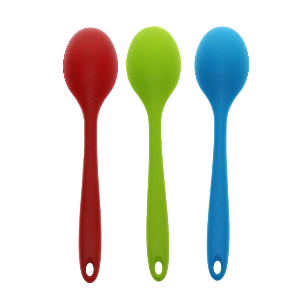 3 X Soup Ladle, Silicone Kitchen Gadgets Nonstick Cooking Spoon