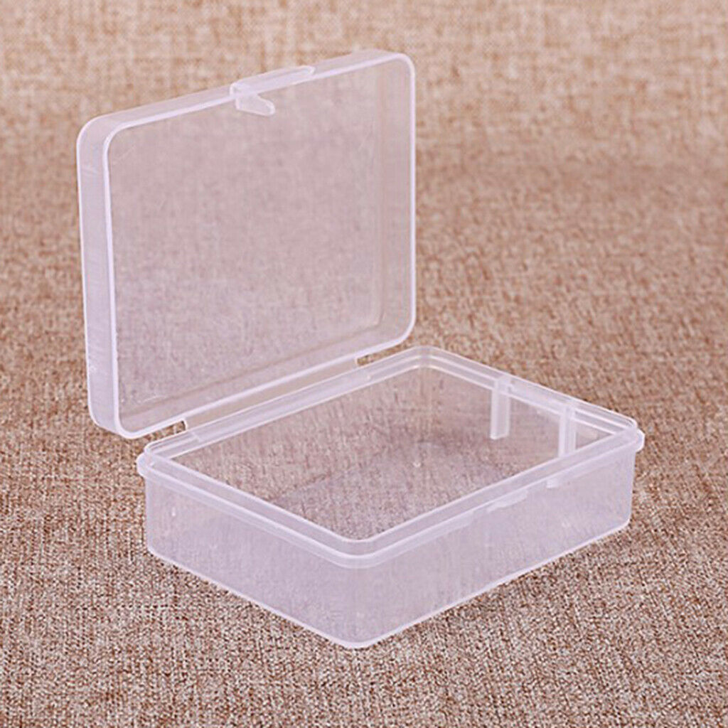 10x Clear Small Storage Box Hardware Collection Home Organizer