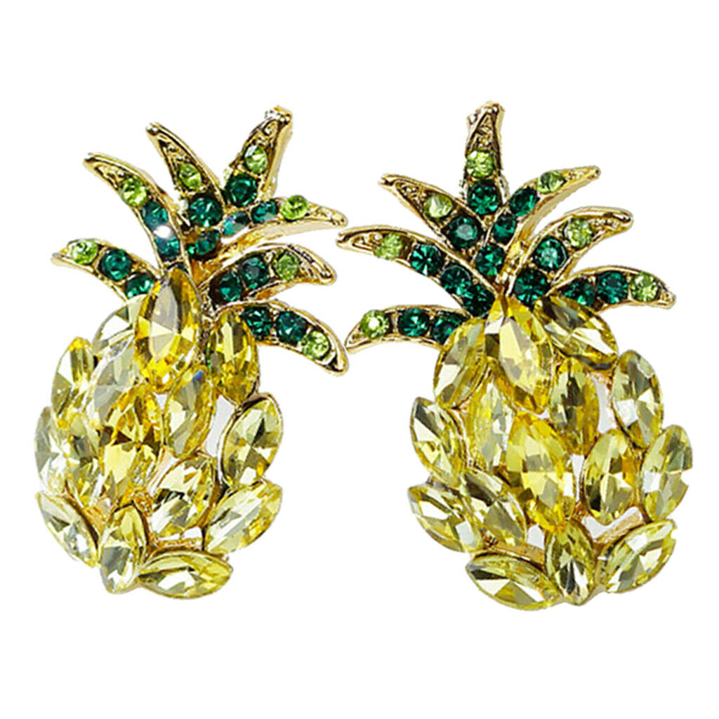 Ladies Girls Shiny Pineapple Studs Earrings Ear Studs Bohemian Jewelry Gift