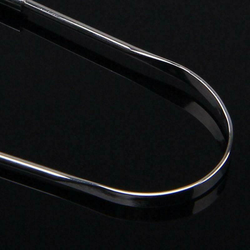 Stainless Steel Useful Tongue Scraper Cleaner Fresh Breath Cleaning Coated Tongu