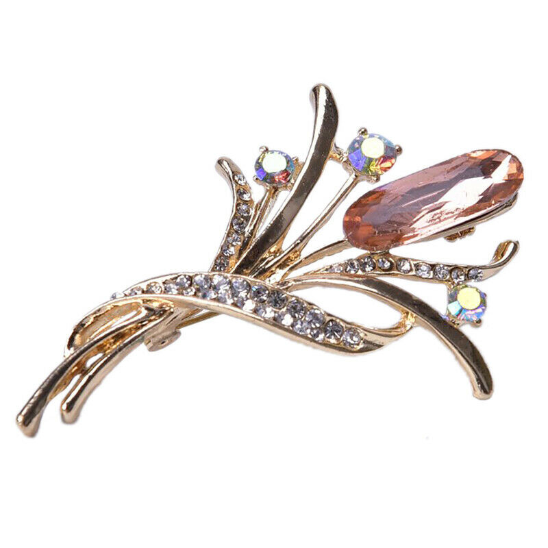 Fashion Crystal Flower Brooch Pin Collar Decoration Badge Corsage Jewelry.l8