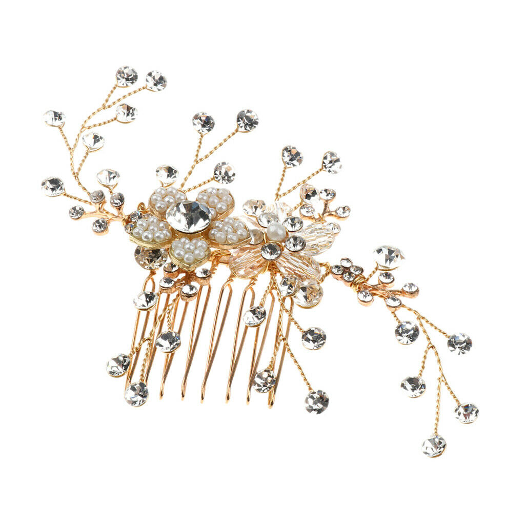 Bridal Hair Accessories Hair Comb with Crystal Rhinestone For Wedding Party