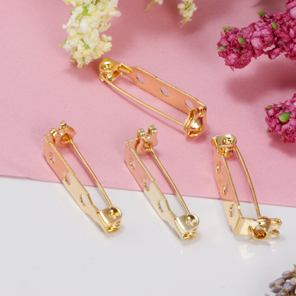 80pcs DIY Hair Clip Brooch Pin Back Safety Clasp Handmade Crafts Findings