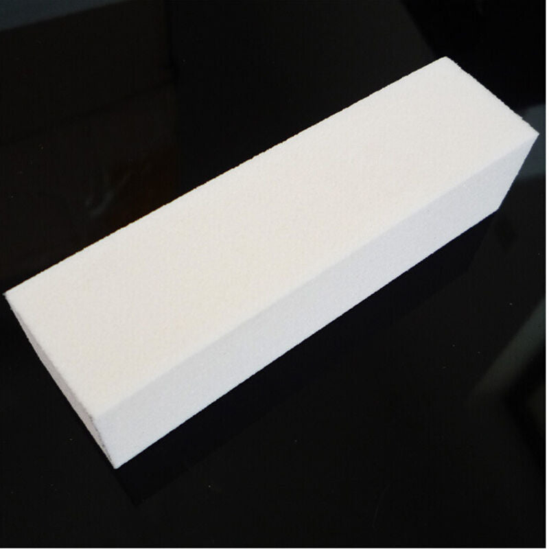10x White Nail Art Buffer Buffing  Sanding File Block For Manicure Pedicu`.J DF