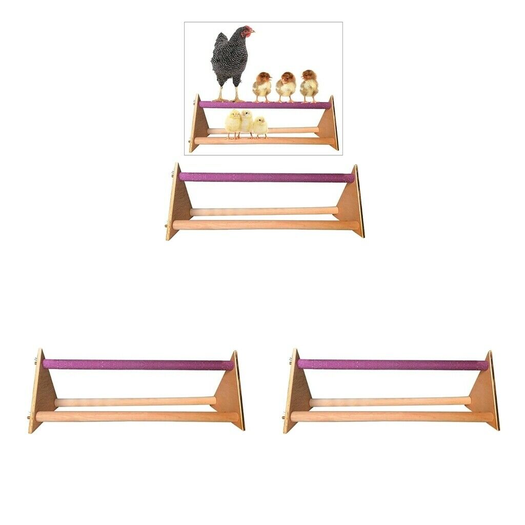 Set of 2 Birds Chicken Perch Hanging Accessory Chicken Large Birds Canary