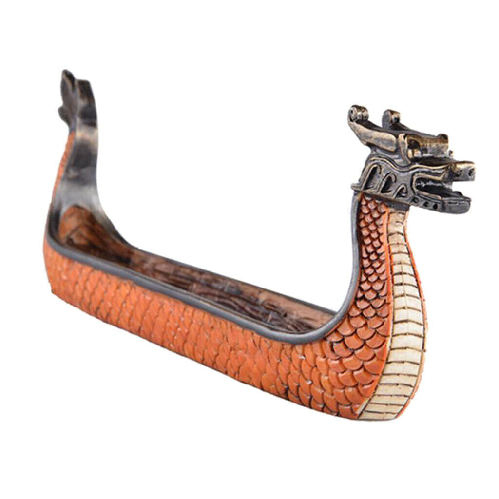 Dragon On Viking Boat Ornament Incense Burner