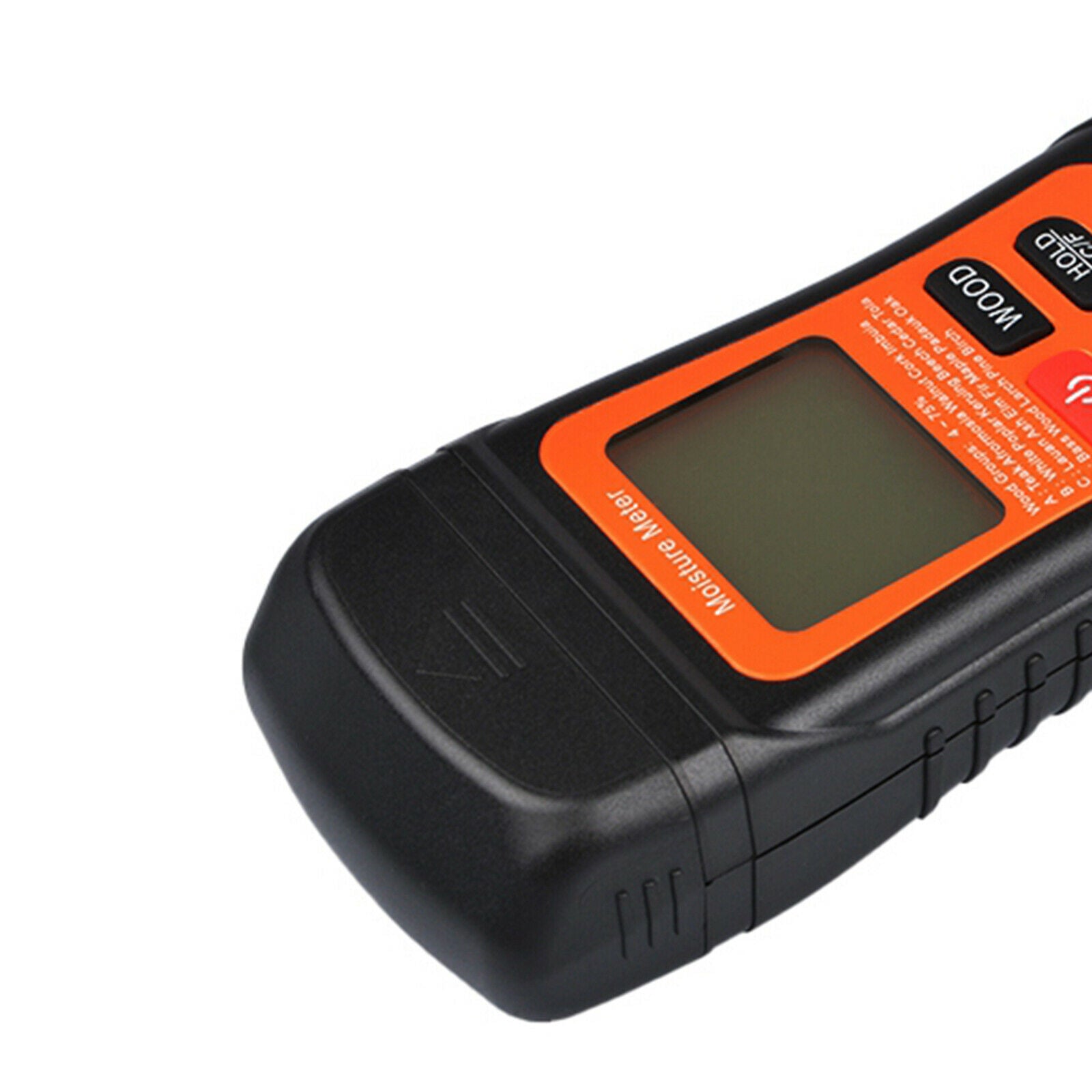 Handheld Wood Moisture Meter Hygrometer Pin-type Scanner for Walls Firewood