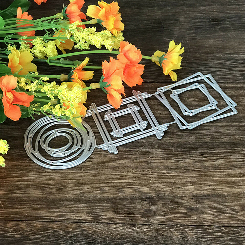 Metal Cutting Dies Geometric Multiple SetBDor DIY Scrapbooking Album Paper.l8