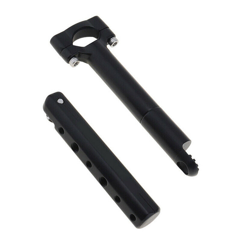 Foldable Aluminium Motorcycle Bikes Handlebar LED Light Extension Bracket Stand