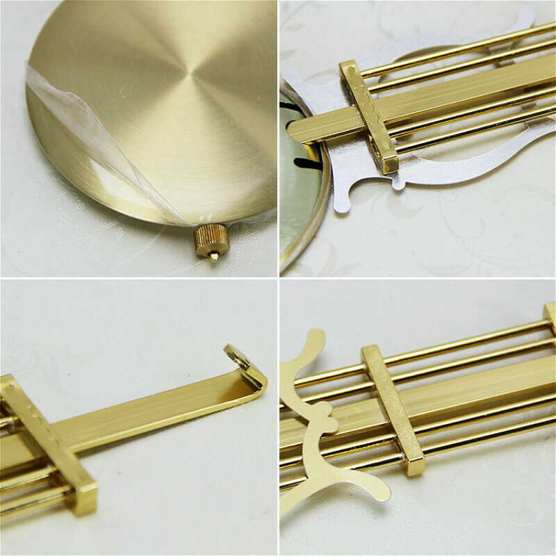 Traditional Golden Clock Pendulum Movement DIY Replacement Accessory Repair Kit