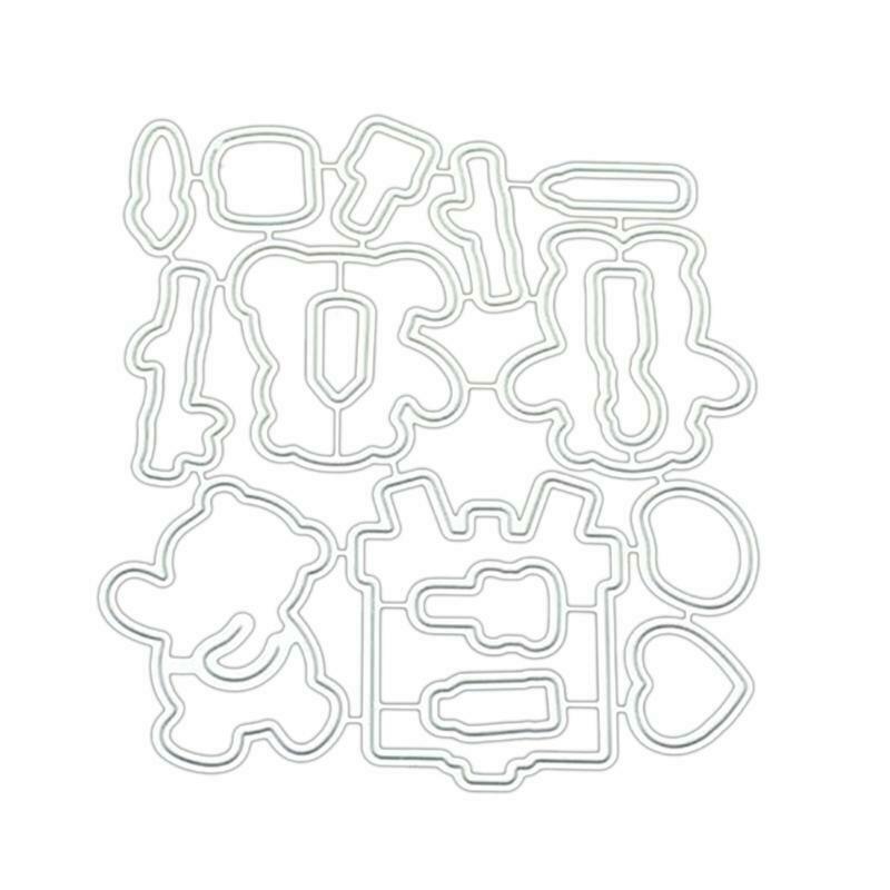 Panda Seal Stamp with Cutting Dies Stencil DIY Scrapbook Embossing Photo Album