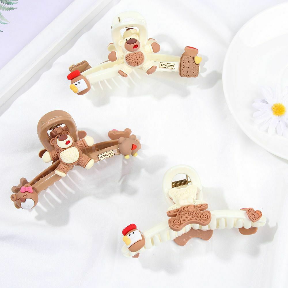 Fashion Bear Hairdressing Salon Hairpins Headwear Hair Clamps Hair Claws Clips