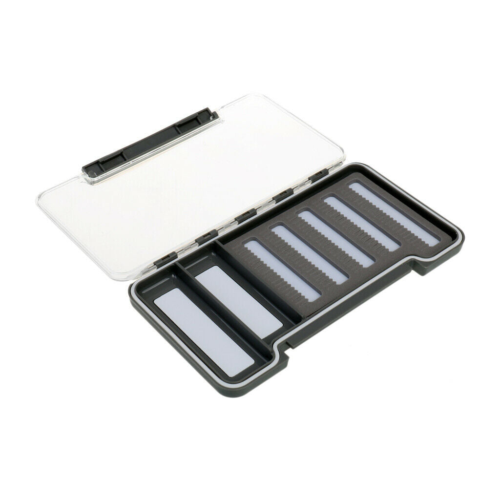 Pocket Size Fly Box Slot Foam Fishing Box Storage Spinners Hooks