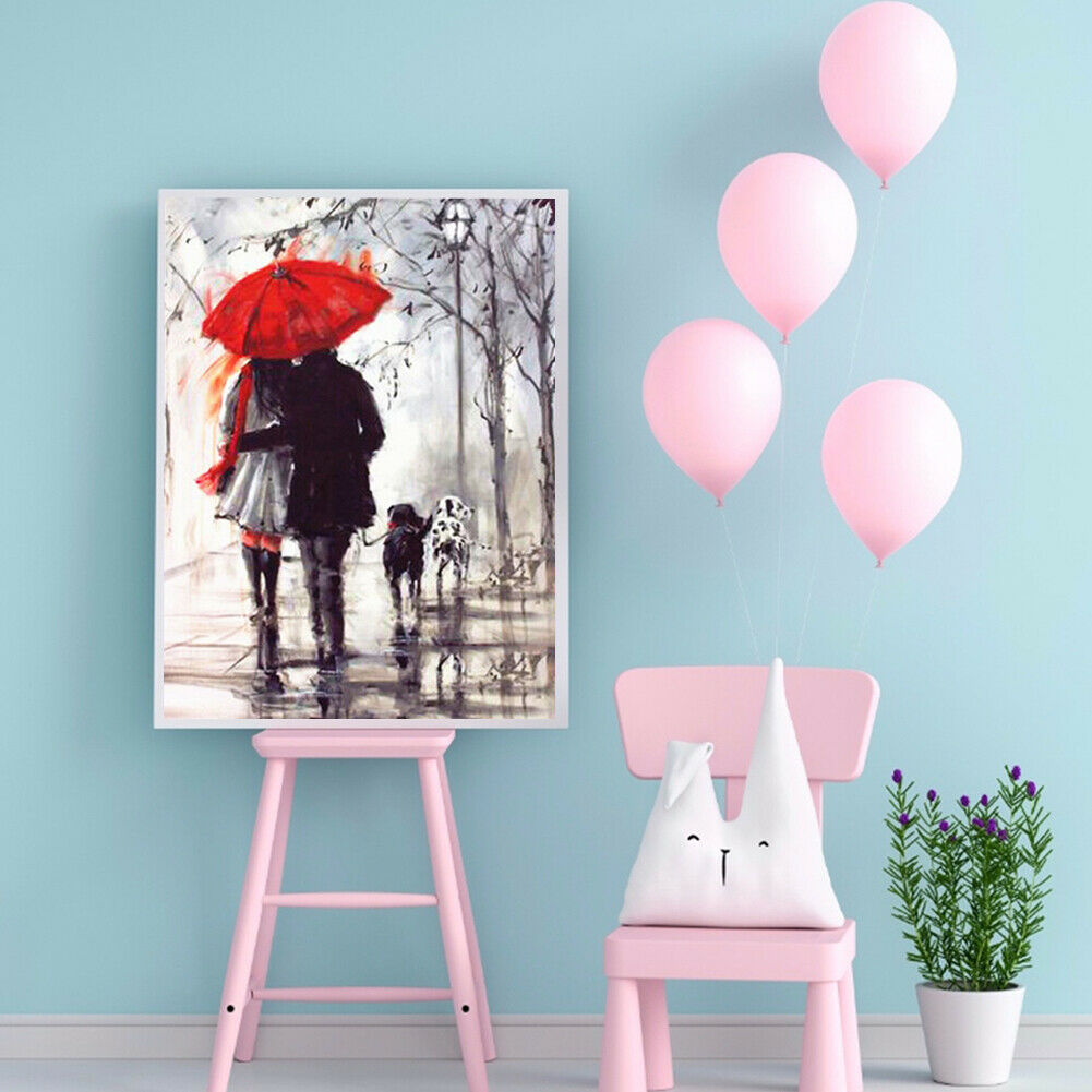 Diamond Kit Painting Full Square Drill 5D Street Couple DIY Mosaic Drawing @
