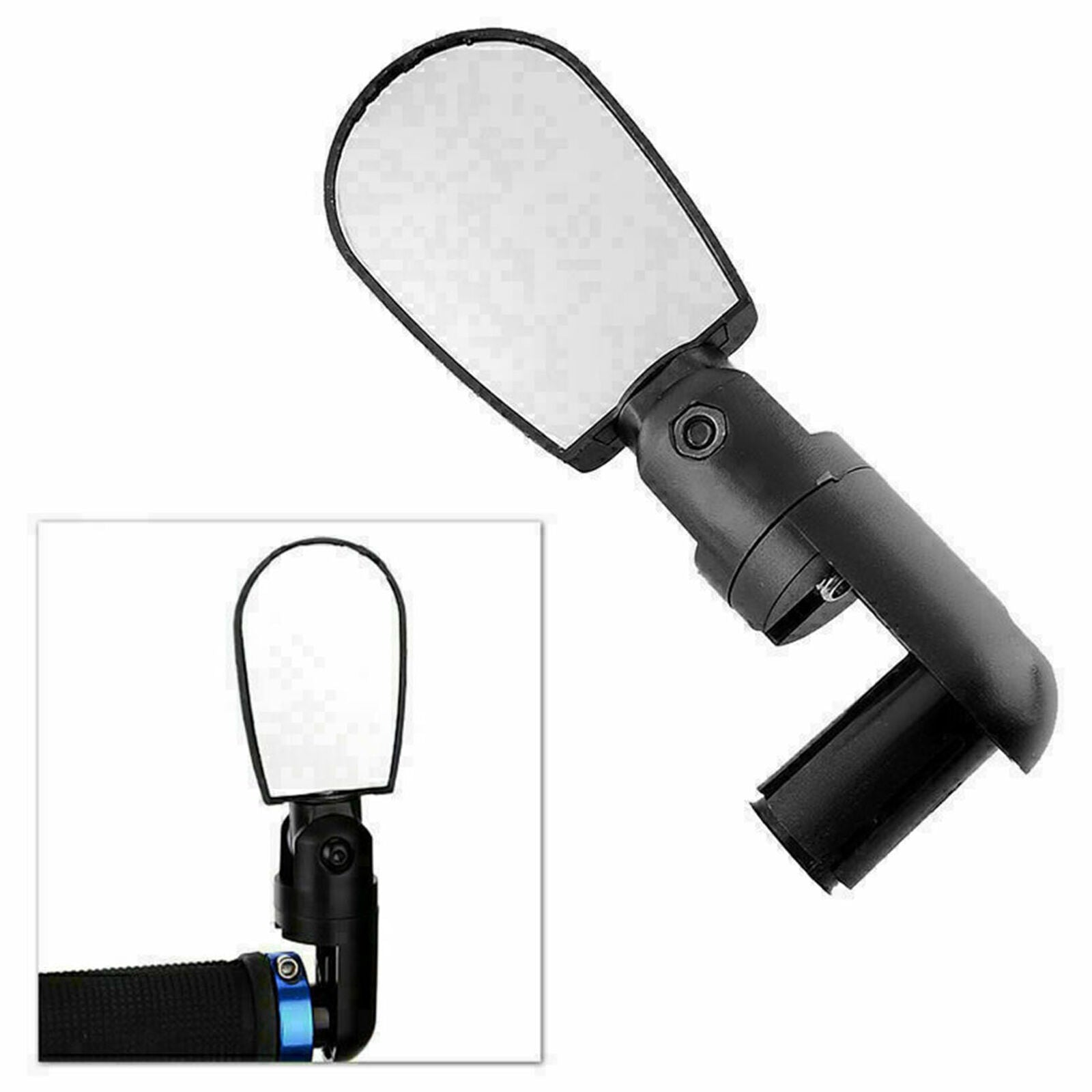 Bike MTB Bicycle Rearview Mirror Handlebar End 360° Rotate Rear Back View Novelt