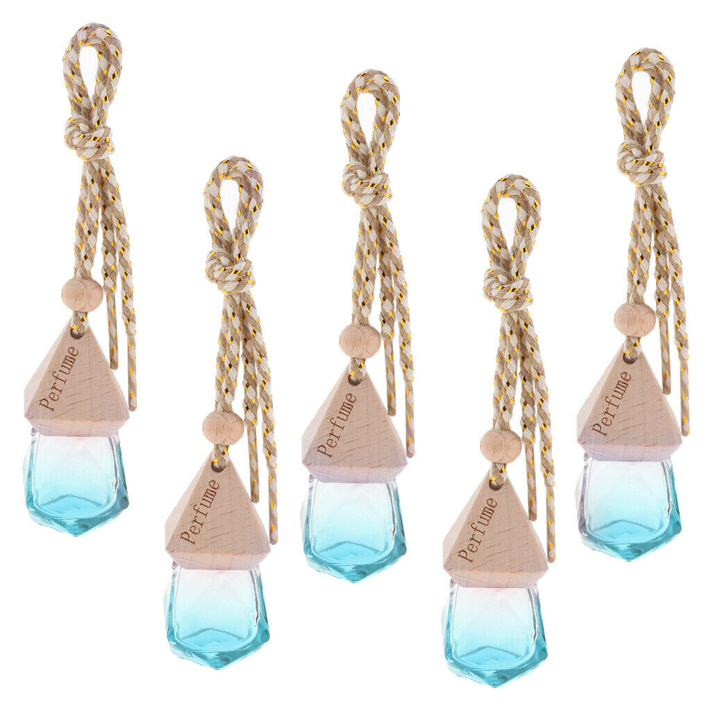 10Pcs Multicolor Empty Vial Pendant with Strings Decorative Pendant Car Jars