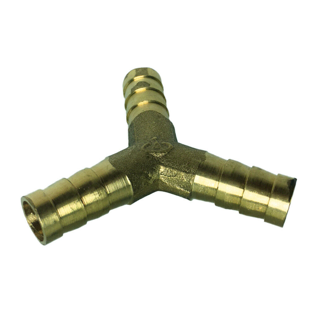 Brass Male Thread Y Shaped Equal Tee Connectors Adapters  10mm