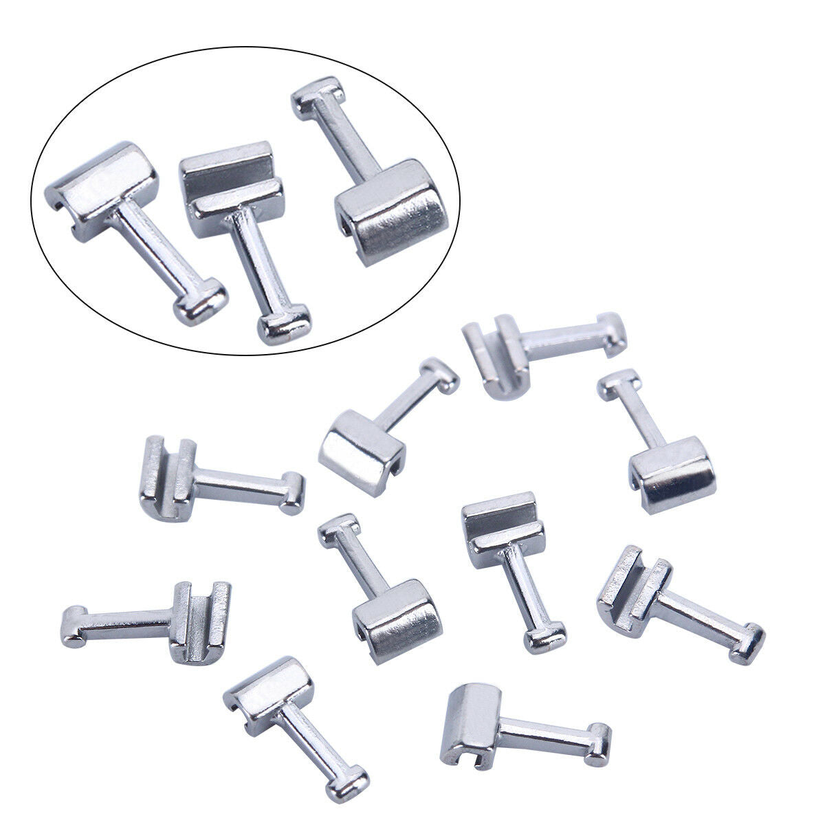 100 Packs AZDENT Dental Orthodontic Crimpable Hook Long Type 10pcs/Pack