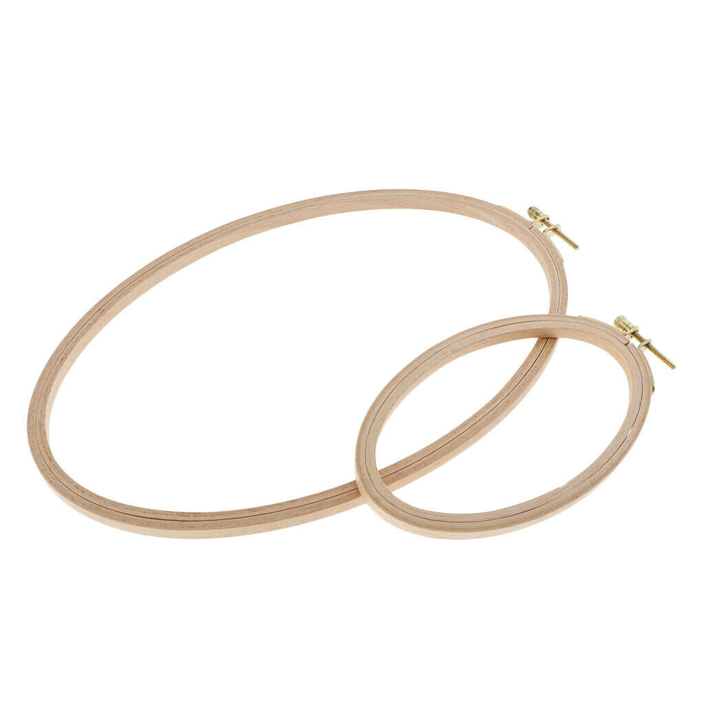 2pcs Wood Embroidery Hoop Sewing Tools for Embroidery Accessory 275mm 137mm