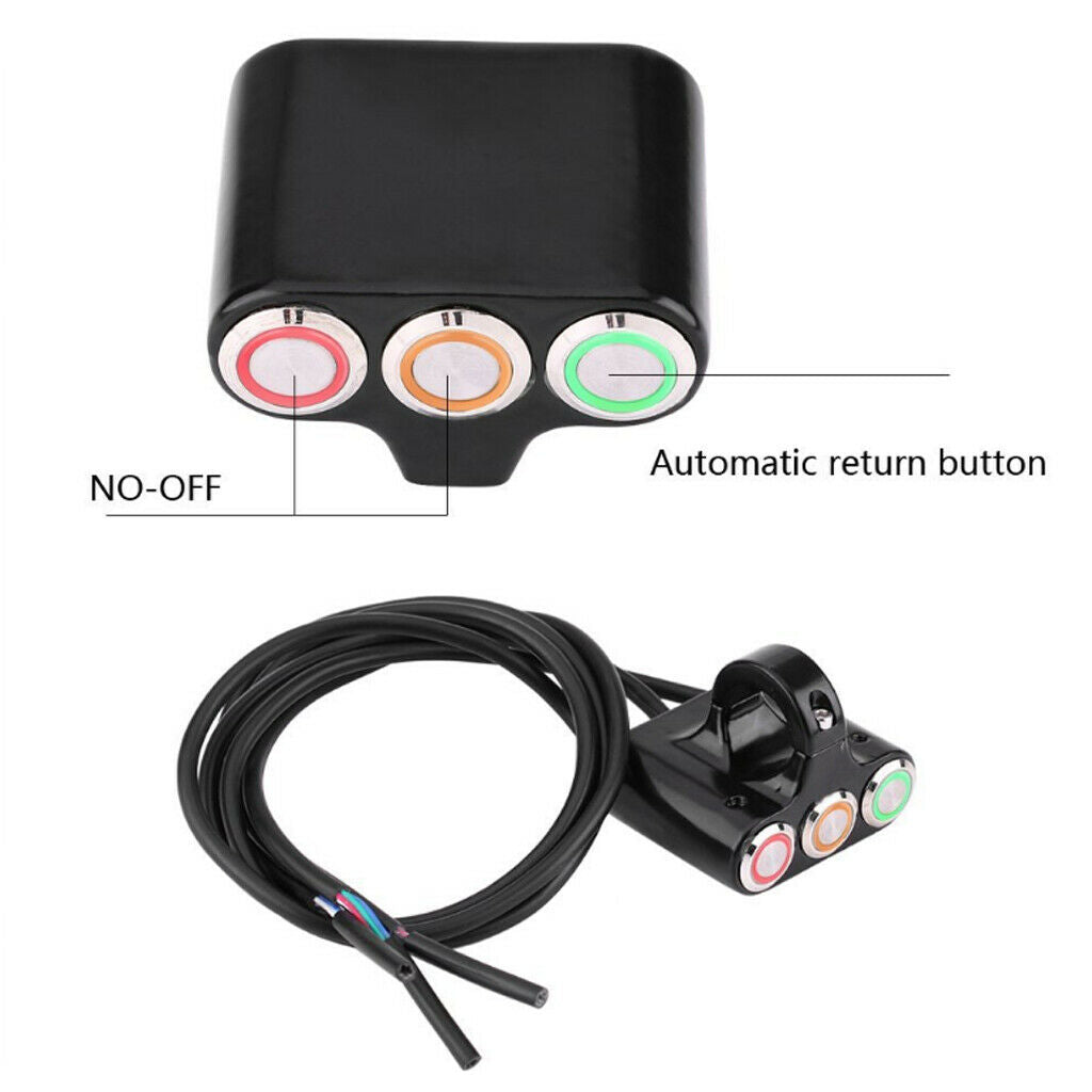 Aluminum handlebar switch and engine stop kill switch lanyard for ATV