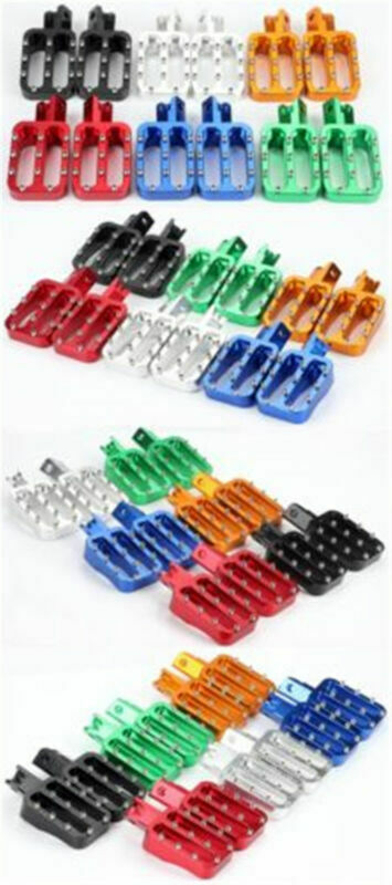 Pair Aluminum Pit Bike Foot Pegs Rests For MX CRF50 XR50 PW50 PW80 KLX110 TTR50