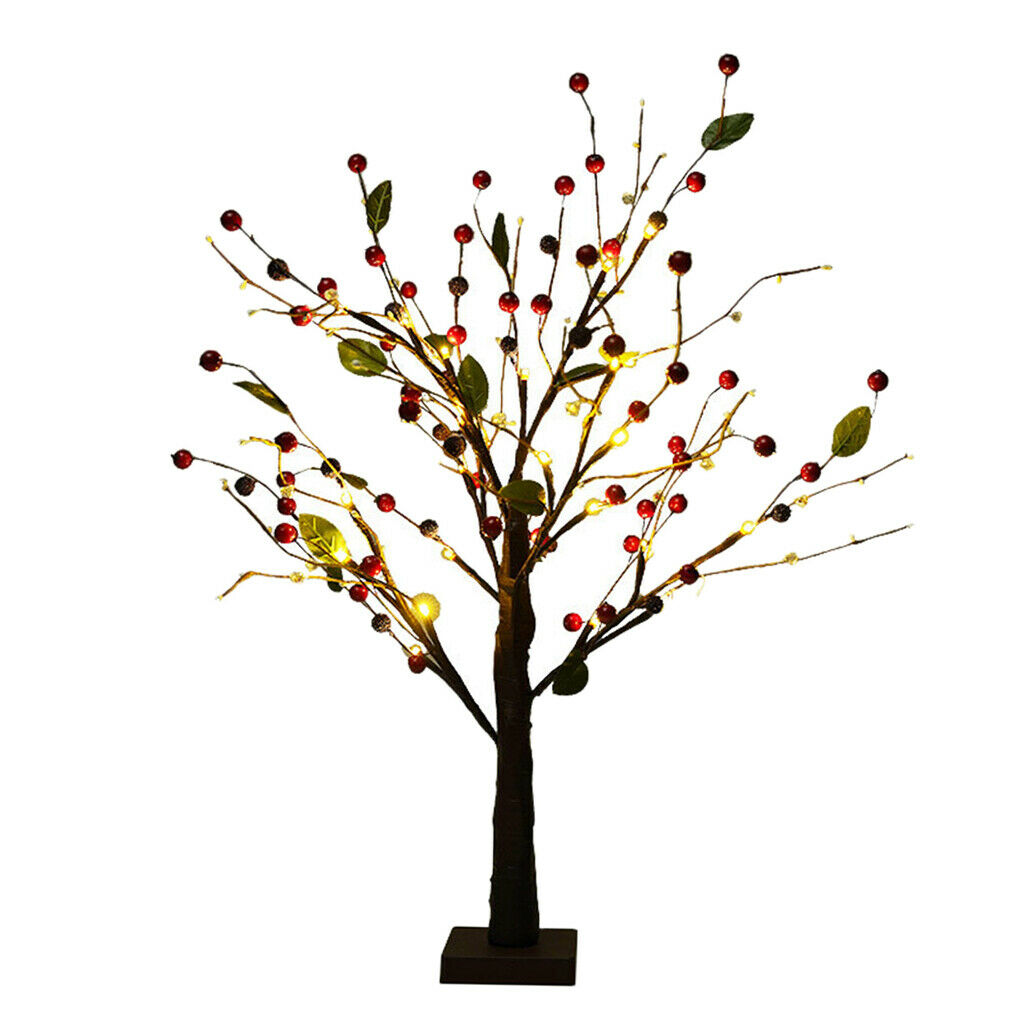 24 LED Bonsai Tree Light Desk Lamp Home Bedroom Festival Holiday Party Decor
