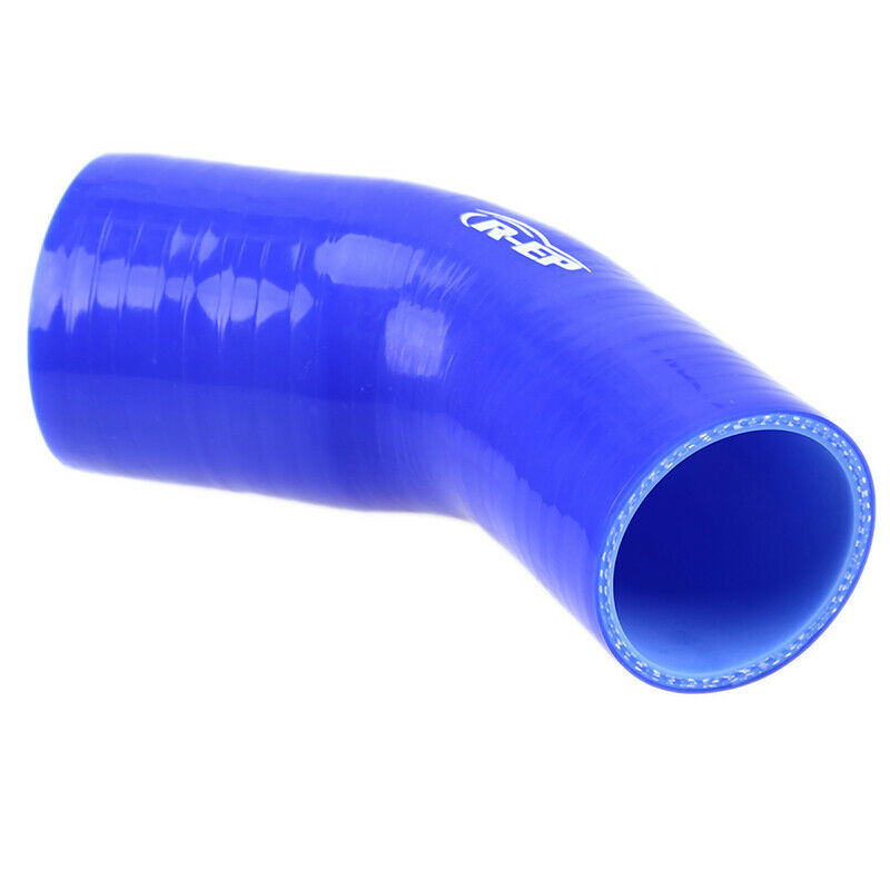 1PC Blue Variable diameter elbow Silicone hose 45 degree 2.5"-2" reducer COUPLER