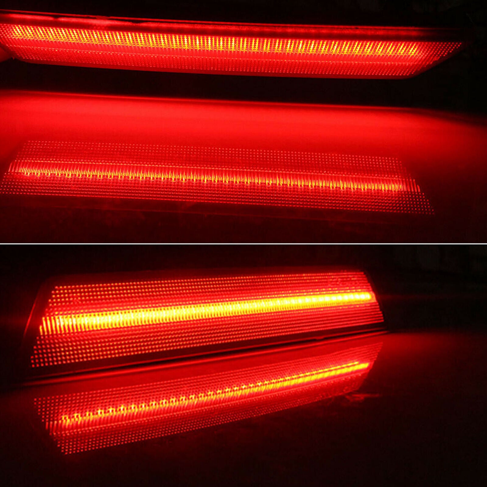 Rear Side Marker Lamps w Red LED Lights For 08-14 Dodge Challenger,11-14 Charger
