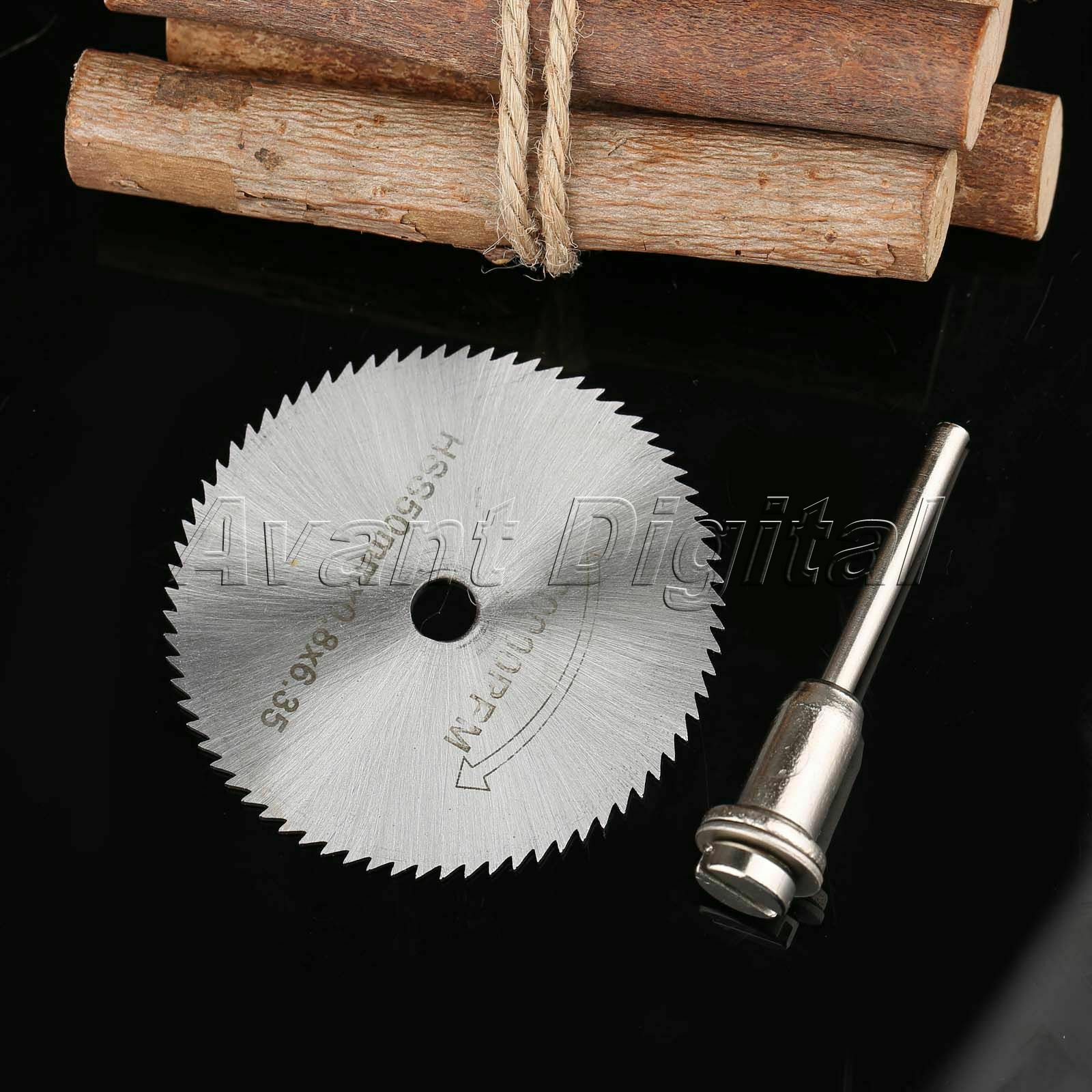50mm HSS PVC ABS Plastic Wood Saw Blade Cut-Off Cutting Wheel Disc Mandrel New
