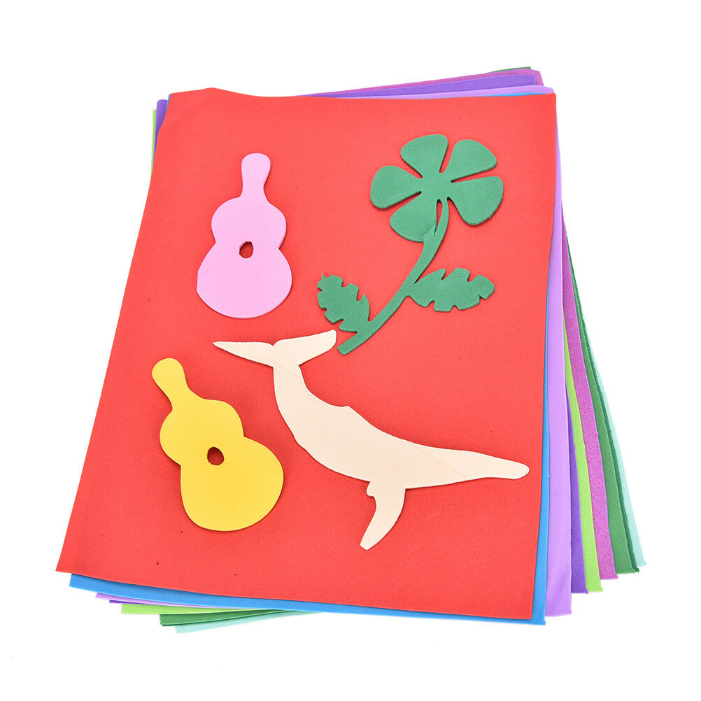 10 Sheets Sponge EVA Foam Thick A4 Paper Kids Handmade Hand Craft Supplie.l8