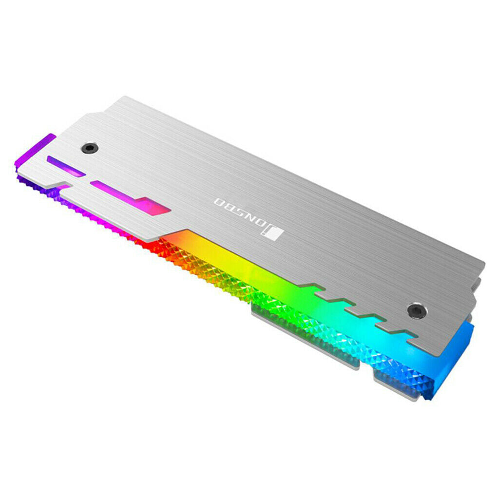 Aluminum Alloy Memory RAM Cooler Automatic Light Effect for DIY PC Game