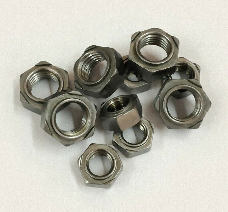 62Pcs 304 Stainless Steel M3 M4 M5 M6 M8 M10 M12 Hex Weld Nuts Right Hand Thread