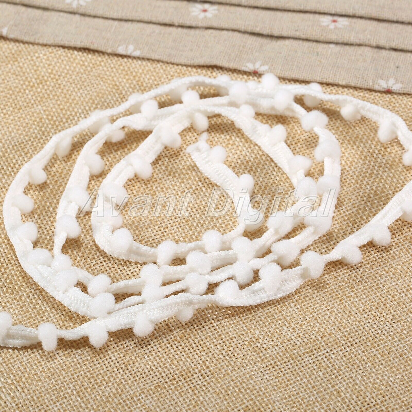 New Pom Pom mini Bobble Ball Fringe Braid Lace trimming for Crafting Sewing Hats