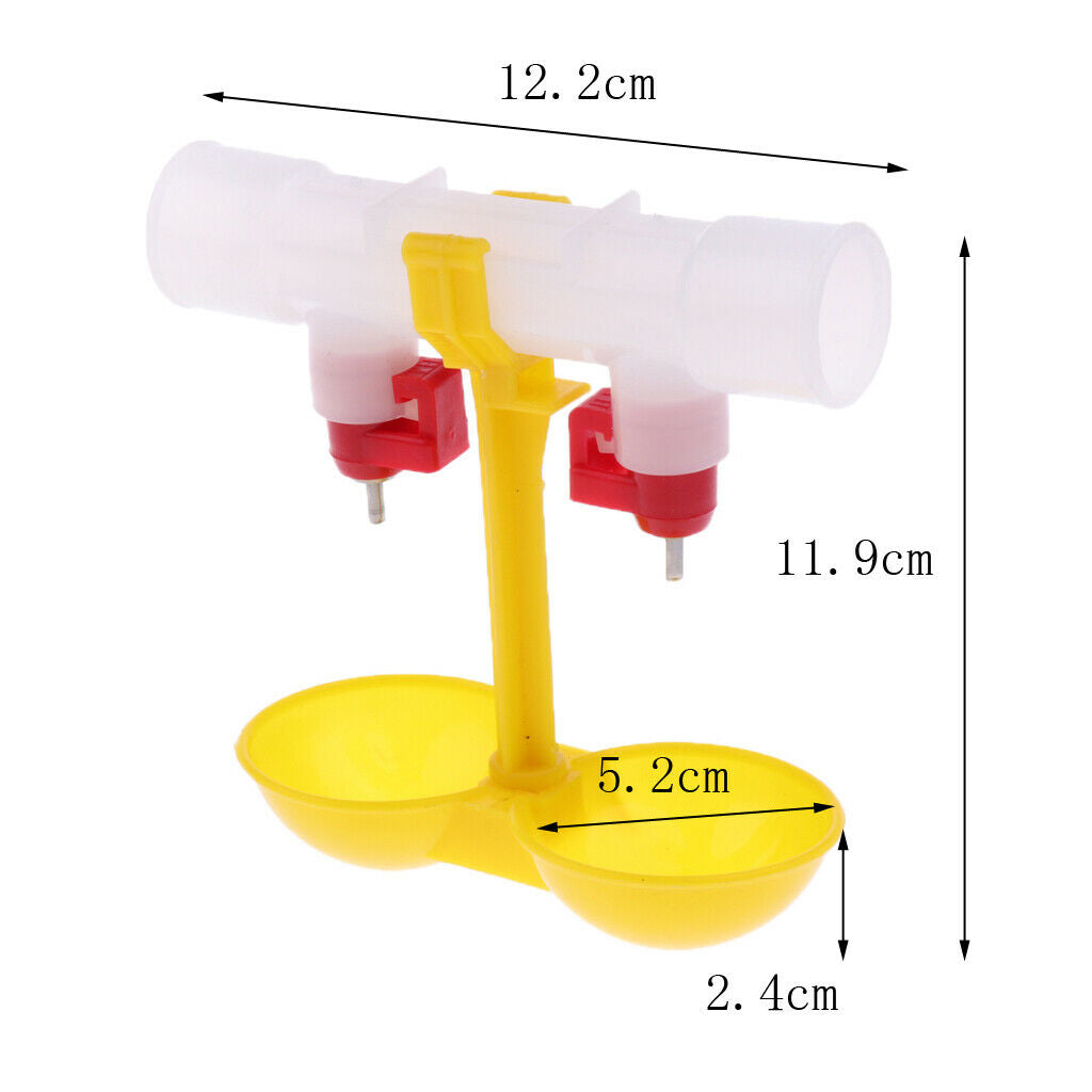 10 pieces automatic poultry drinker double nipple water drinker for chicken,