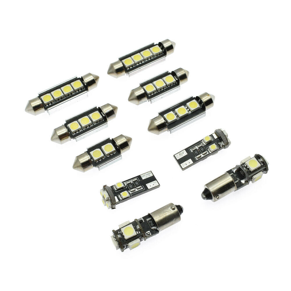 11pcs Car Front Dome Light LED Interior Light For MK4 Golf G-TI Jetta1999-2005