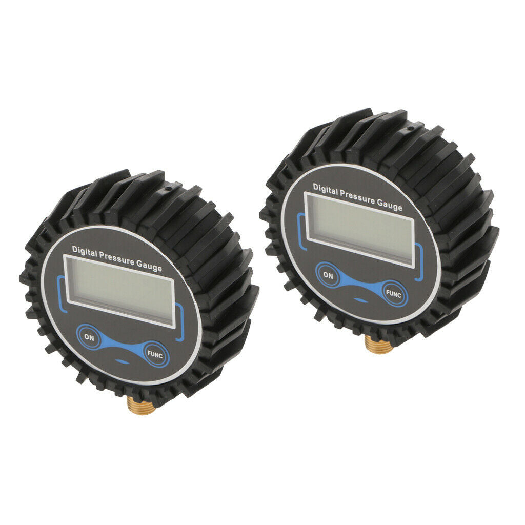 2Pcs Digital Tire Pressure Gauge Air Compressors Tool For Car Truck 200 PSI