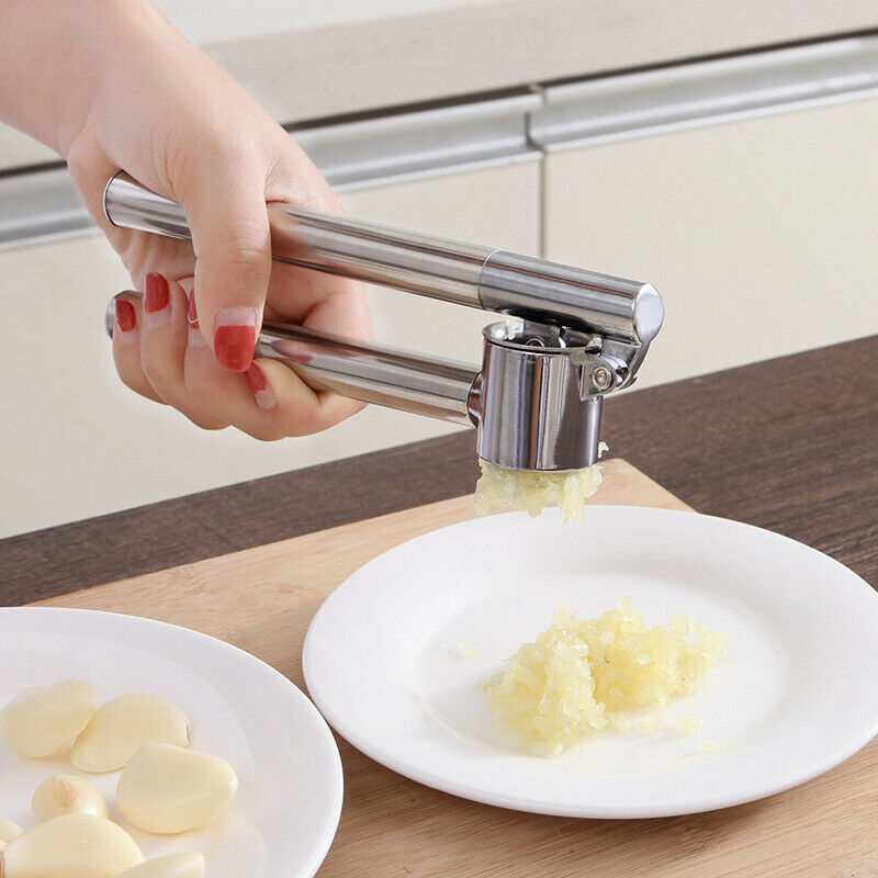 New Heavy Duty Stainless Steel Garlic Squeeze Press Portable Kitchen Tools FasR7